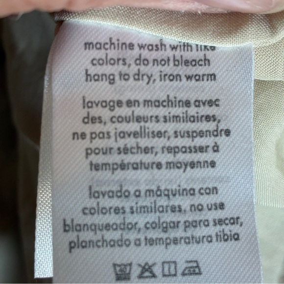 WeWoreWhat Tiered Mini Dress Chiffon Crème Brulee XL - Picture 10 of 11